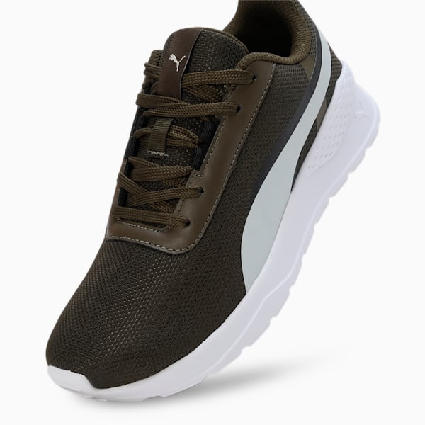 Flexrate Youth Sneakers, Deep Olive-Pristine-PUMA Black, extralarge-IND