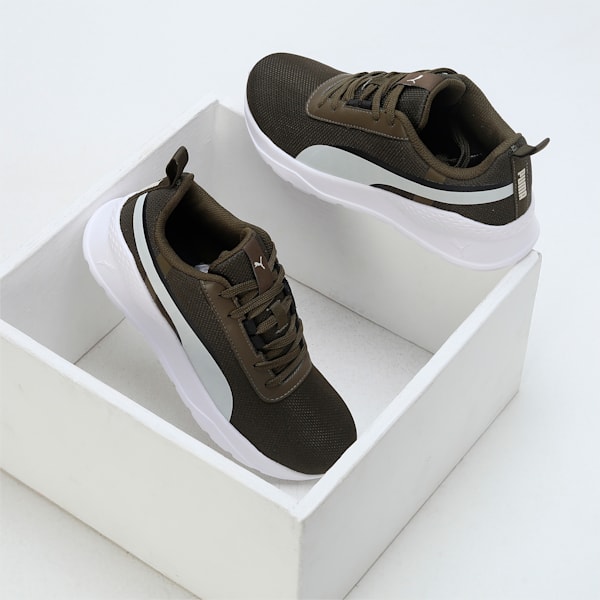 Flexrate Youth Sneakers, Deep Olive-Pristine-PUMA Black, extralarge-IND