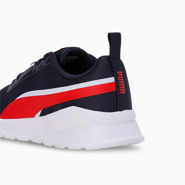 Flexrate Youth Sneakers, New Navy-High Risk Red-PUMA Black, extralarge-IND