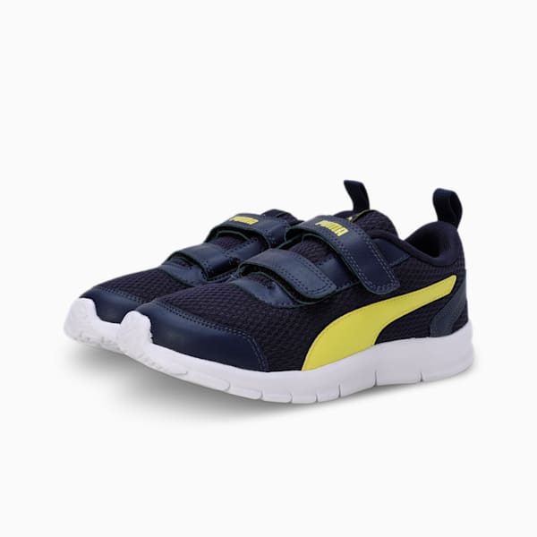 Racer V3 Kid's Shoes, Peacoat-Blazing Yellow, extralarge-IND