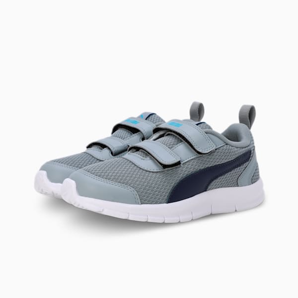 Racer V3 Kid's Shoes, Quarry-Peacoat-Spring Blue, extralarge-IND