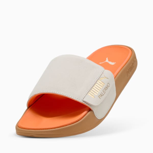 ユニセックス リードキャット 2.0 パレルモ フォイル サンダル, Warm White-PUMA Gold-Gum, extralarge-JPN