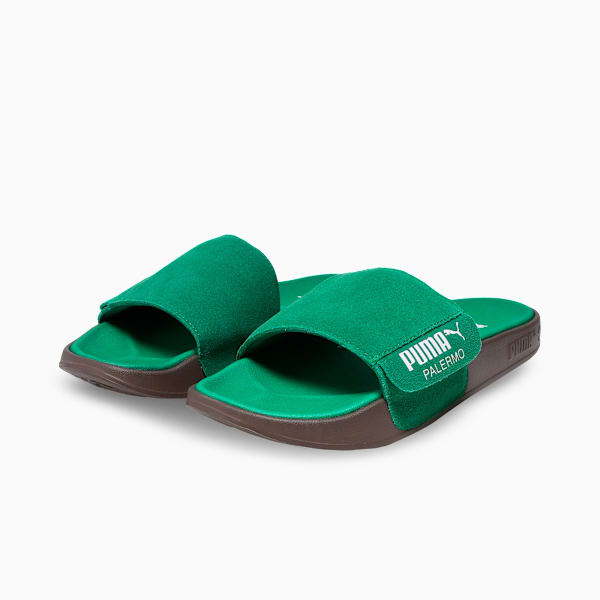 Leadcat 2.0 Palermo Foil Slides, Archive Green-PUMA White-Gum, extralarge-IND
