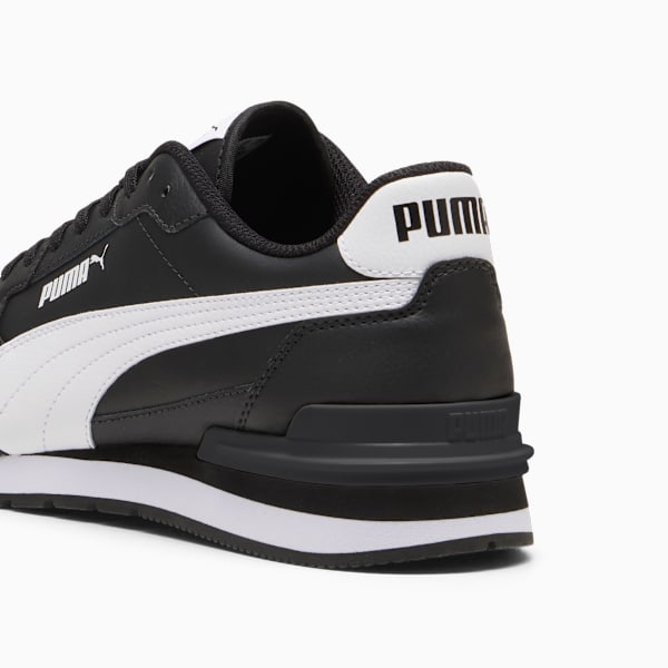 Tenis ST Runner v4 Cuero, PUMA Black-PUMA White, extralarge
