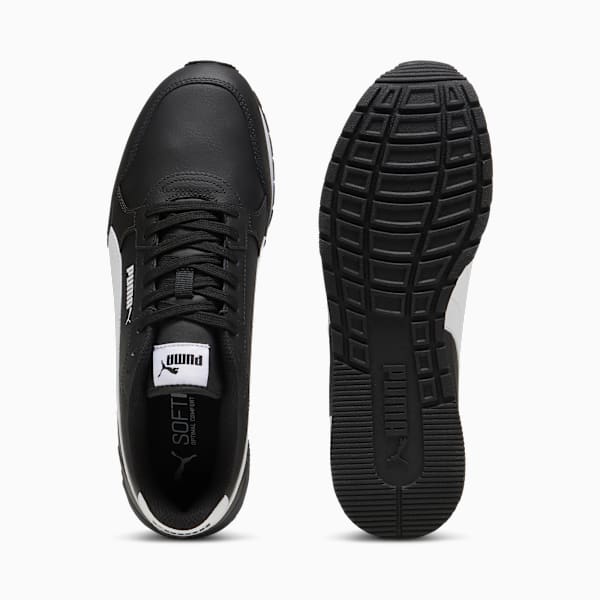 Tenis ST Runner v4 Cuero, PUMA Black-PUMA White, extralarge