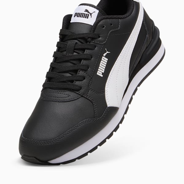 Tenis ST Runner v4 Cuero, PUMA Black-PUMA White, extralarge