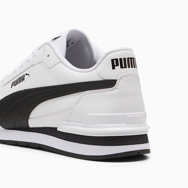 Tenis ST Runner v4 Cuero, PUMA White-PUMA Black-Cast Iron, extralarge