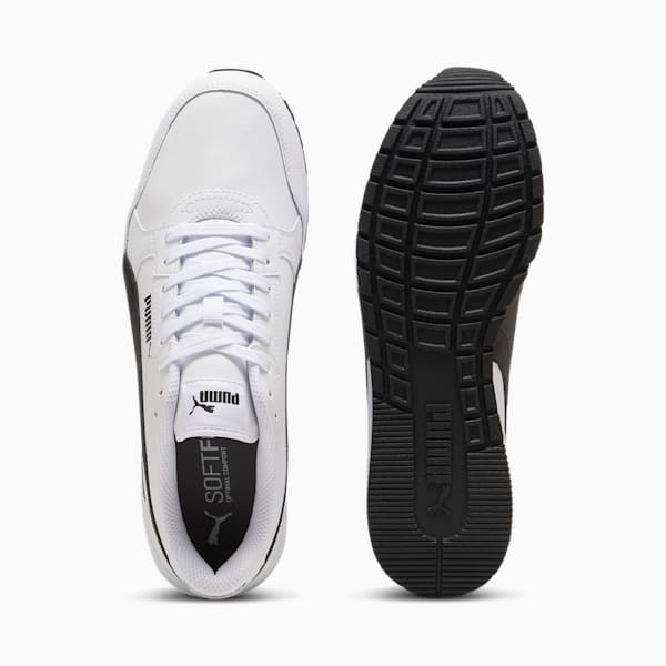 Tenis ST Runner v4 Cuero, PUMA White-PUMA Black-Cast Iron, extralarge
