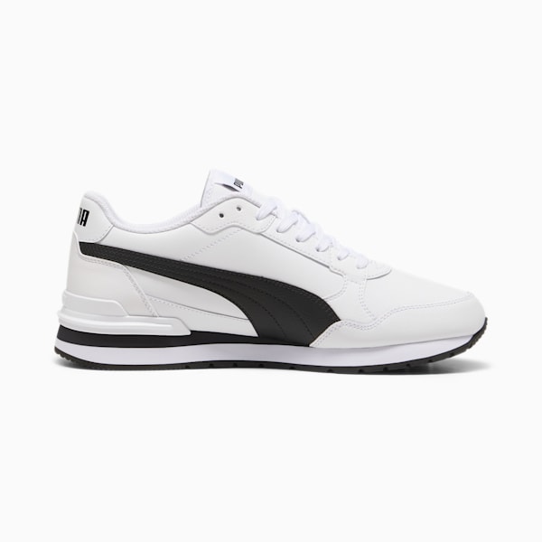 Tenis ST Runner v4 Cuero, PUMA White-PUMA Black-Cast Iron, extralarge