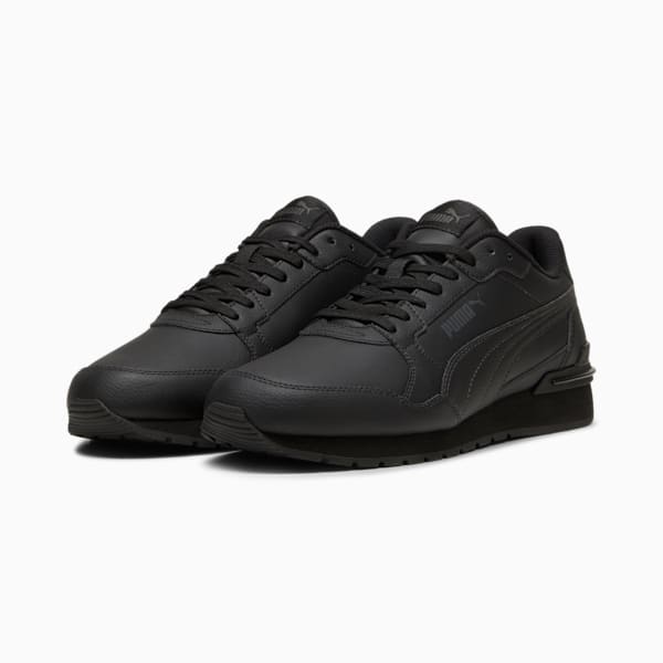 Sneakers ST Runner v4 Leather Homme, PUMA Black-Shadow Gray, extralarge