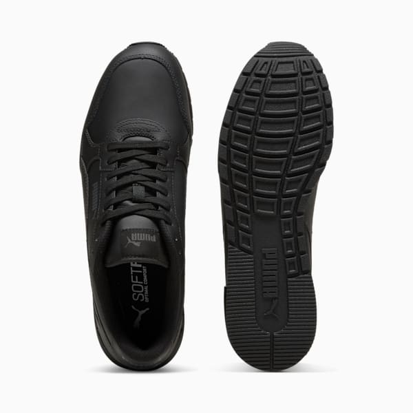 Sneakers ST Runner v4 Leather Homme, PUMA Black-Shadow Gray, extralarge