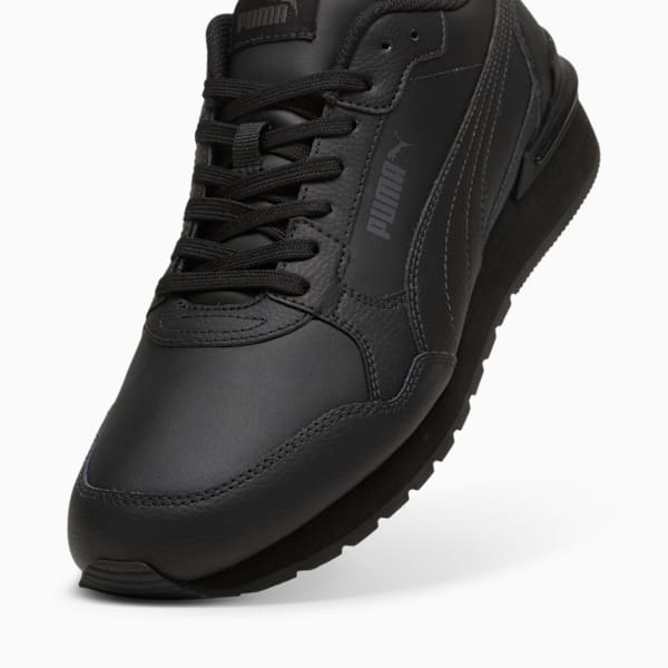 Sneakers ST Runner v4 Leather Homme, PUMA Black-Shadow Gray, extralarge