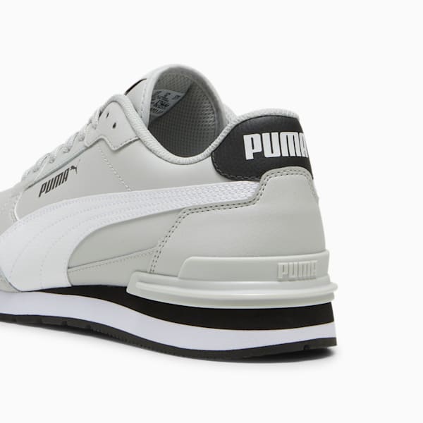 ST Runner v4 Leather Men's Sneakers, Cool Light Gray-PUMA White-PUMA Black, extralarge