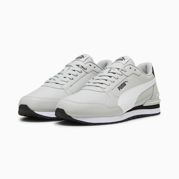 Tenis ST Runner v4 Cuero, Cool Light Gray-PUMA White-PUMA Black, extralarge