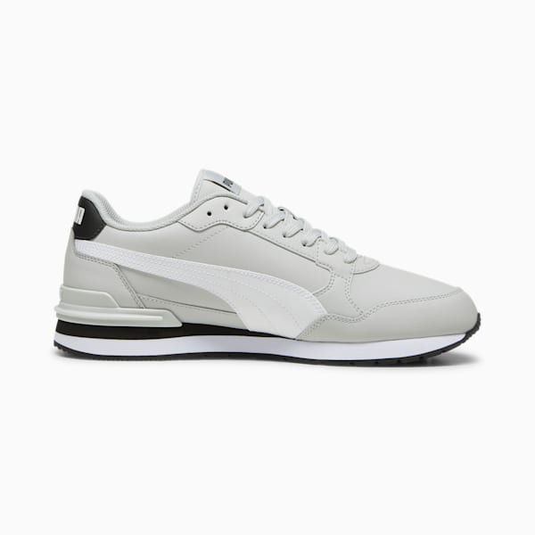 ST Runner v4 Leather Men's Sneakers, Cool Light Gray-PUMA White-PUMA Black, extralarge