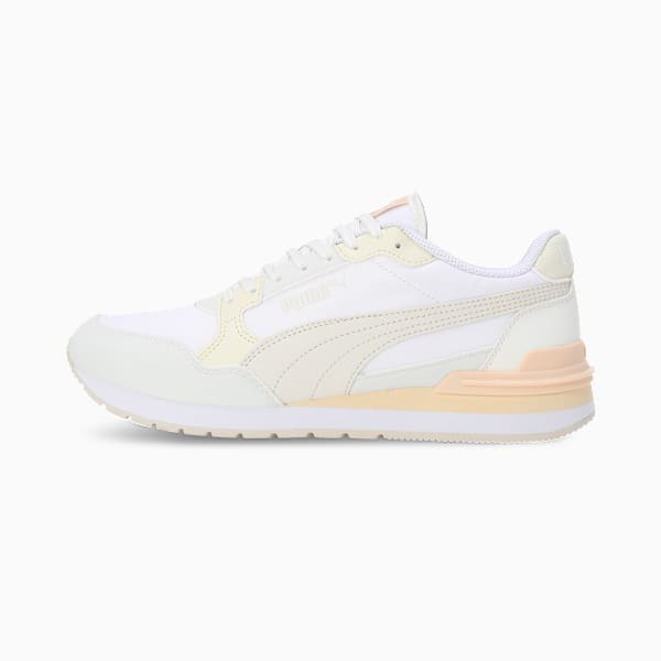 ST Runner v4 Nylon Sneakers, PUMA White-Alpine Snow-Frosted Ivory-Creamy Vanilla, extralarge-IND
