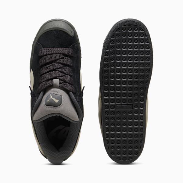 Tenis para hombre Suede XL Crush, PUMA Black-Shadow Gray-Pebble Gray, extralarge