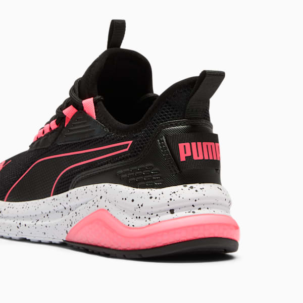 Tenis Amplifier Speckle para mujer, PUMA Black-Sunset Glow, extralarge