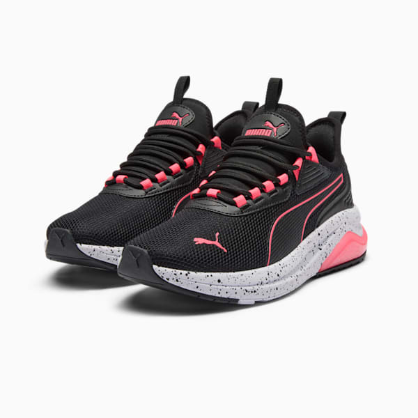 Tenis Amplifier Speckle para mujer, PUMA Black-Sunset Glow, extralarge