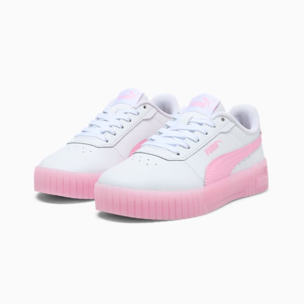 Tenis Carina 2.0 Jelly Bean para niños grandes, PUMA White-Pink Lilac, extralarge