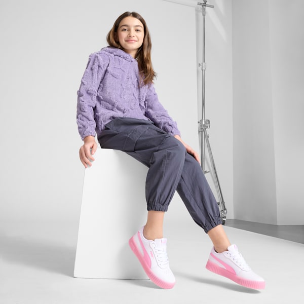 Carina 2.0 Jelly Bean Big Kids' Sneakers, PUMA White-Pink Lilac, extralarge