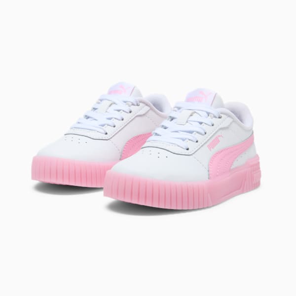 Carina 2.0 Jelly Bean Little Kids' Sneakers, PUMA White-Pink Lilac, extralarge