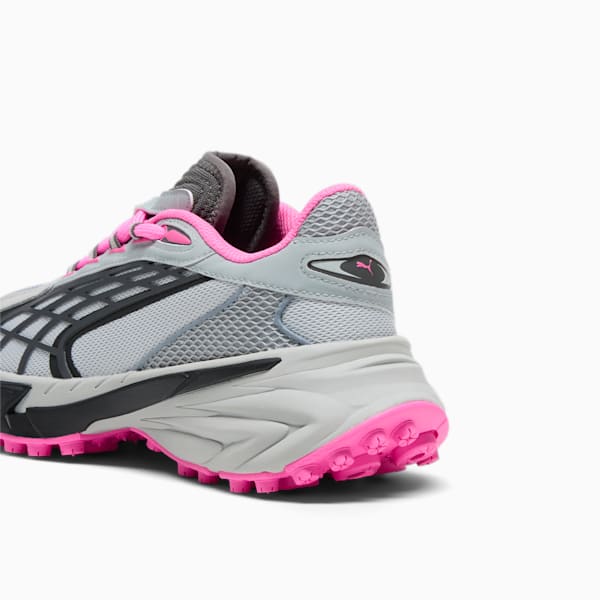 Spirex Sporty Women's Running Sneakers, Cool Mid Gray-Cool Dark Gray-Poison Pink, extralarge