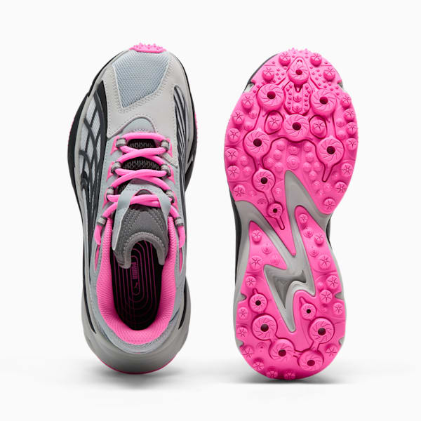 Tenis para correr de mujer Spirex Sporty, Cool Mid Gray-Cool Dark Gray-Poison Pink, extralarge