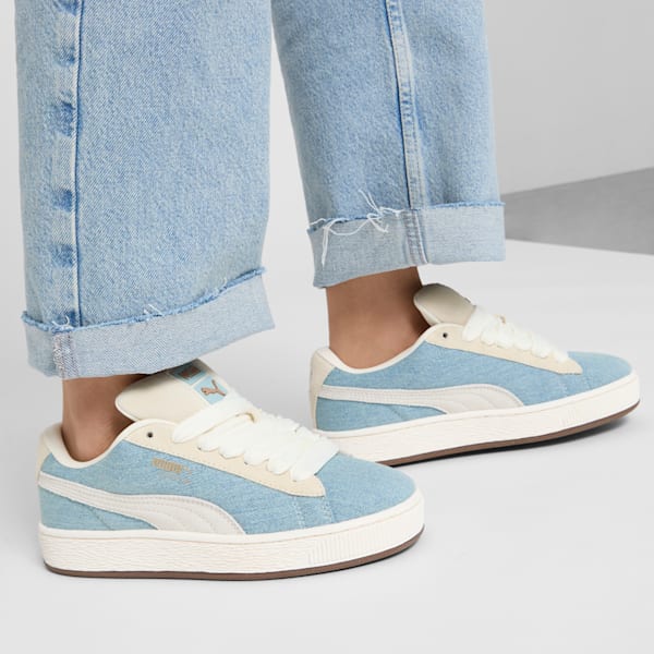 Tenis de mujer Suede XL Denim, Blue Horizon-Sugared Almond-Gum, extralarge