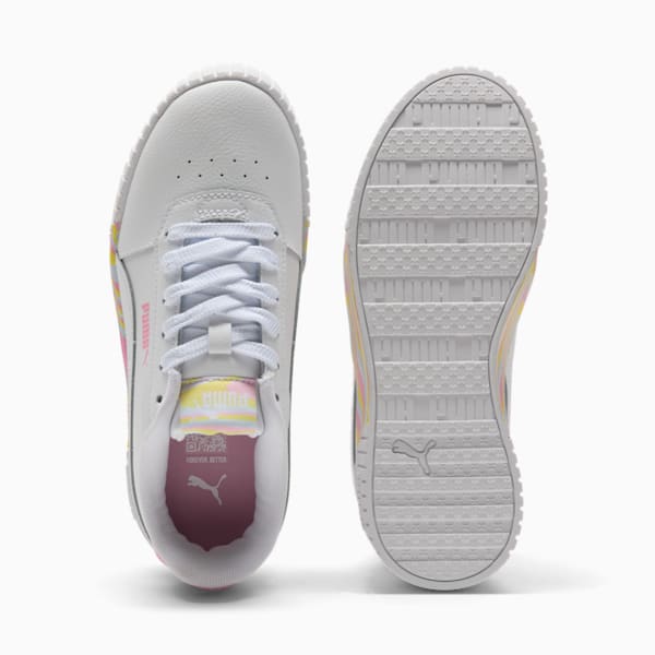 Carina 2.0 Endless Summer Big Kids' Sneakers, PUMA White-Pink Lilac-Lemon Meringue, extralarge