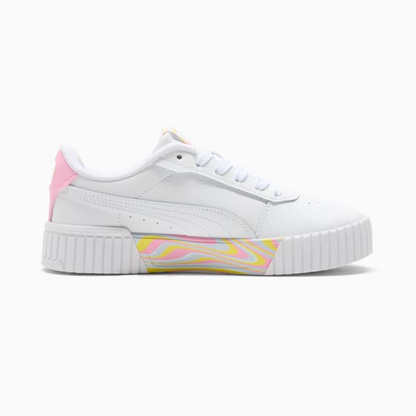 Carina 2.0 Endless Summer Big Kids' Sneakers, PUMA White-Pink Lilac-Lemon Meringue, extralarge