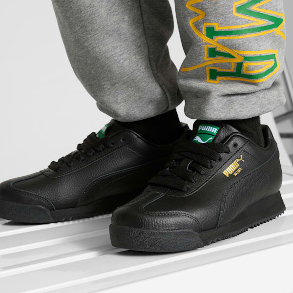 Roma 24 Standard Big Kids' Sneakers, PUMA Black, extralarge