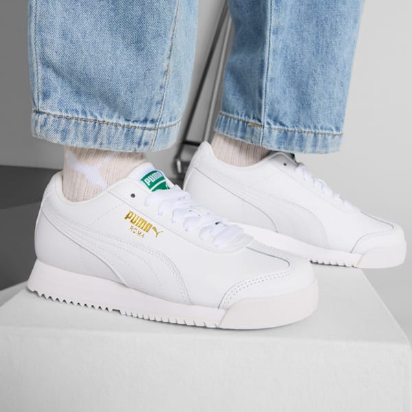 Sneakers Roma 24 Standard Enfant et adolescent, PUMA White, extralarge