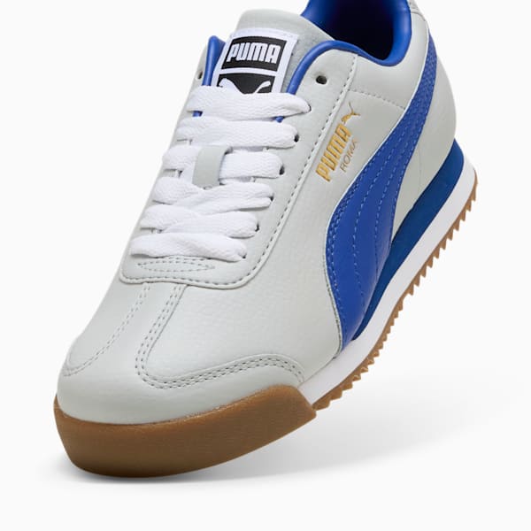 Tenis para niños grandes Roma 24 Standard, Cool Light Gray-Vivid Blue, extralarge