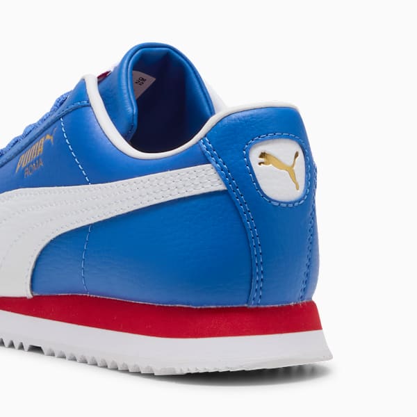 Tenis para niños grandes Roma 24 Standard, Mountain Blue-PUMA White, extralarge