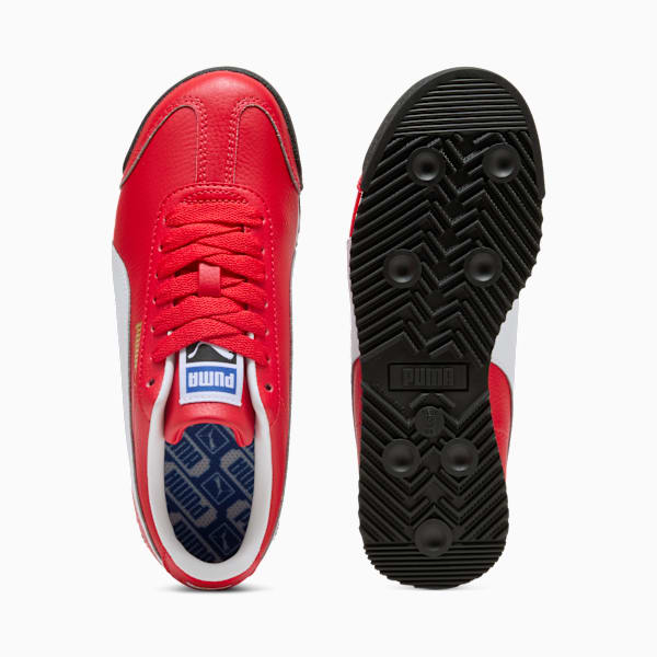 Roma 24 Standard Big Kids' Sneakers, For All Time Red-PUMA White, extralarge