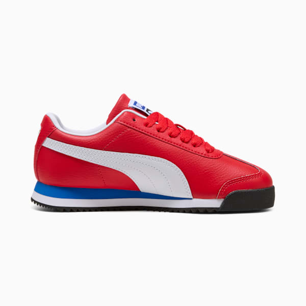 Roma 24 Standard Big Kids' Sneakers, For All Time Red-PUMA White, extralarge