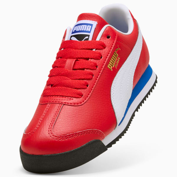 Roma 24 Standard Big Kids' Sneakers, For All Time Red-PUMA White, extralarge