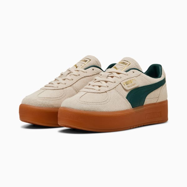 Tenis para mujer Palermo Elevata, Alpine Snow-Green Terrain, extralarge