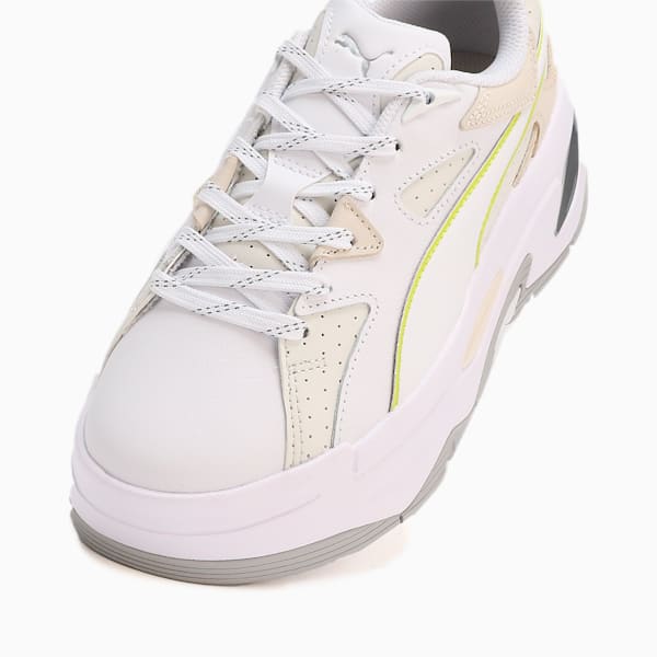 ウィメンズ PUMA x dazzlin ブラスター スニーカー, PUMA White-Vapor Gray, extralarge-JPN