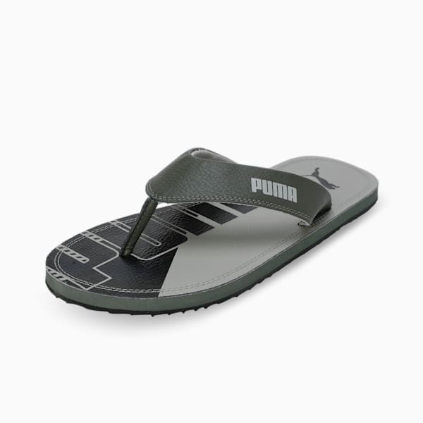 Ketava Graphic V5 Men's Flip-Flops, Green Moss-PUMA Black-Birch Tree, extralarge-IND