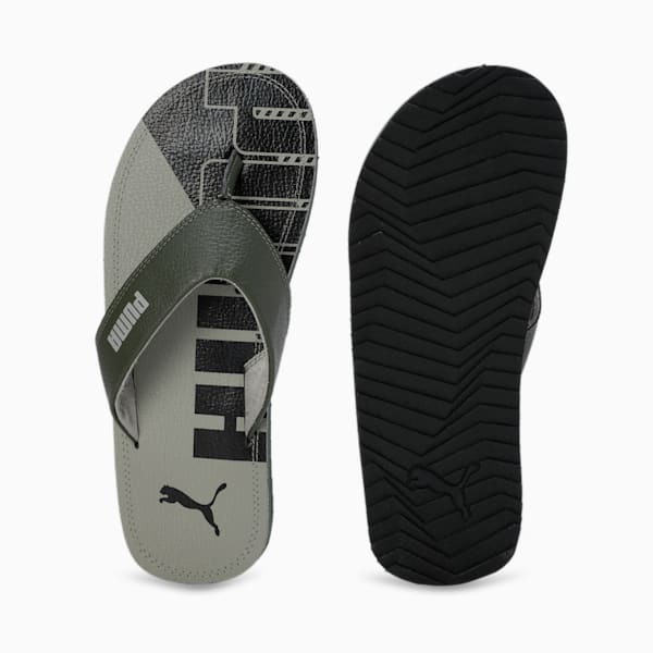 Ketava Graphic V5 Men's Flip-Flops, Green Moss-PUMA Black-Birch Tree, extralarge-IND