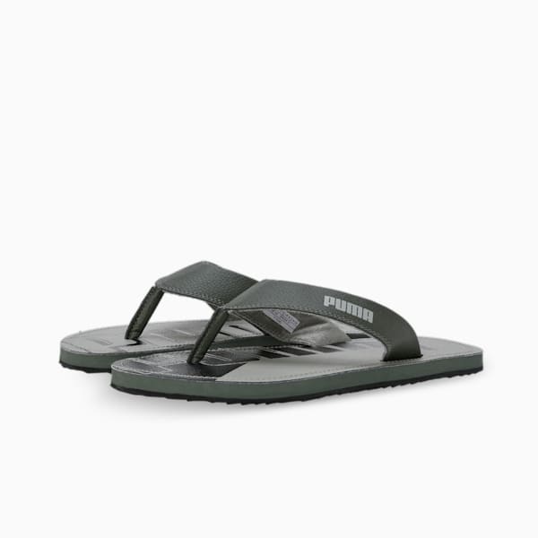 Ketava Graphic V5 Men's Flip-Flops, Green Moss-PUMA Black-Birch Tree, extralarge-IND