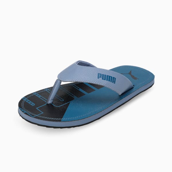 Ketava Graphic V5 Men's Flip-Flops, Deep Dive-Filtered Ash-PUMA Black, extralarge-IND