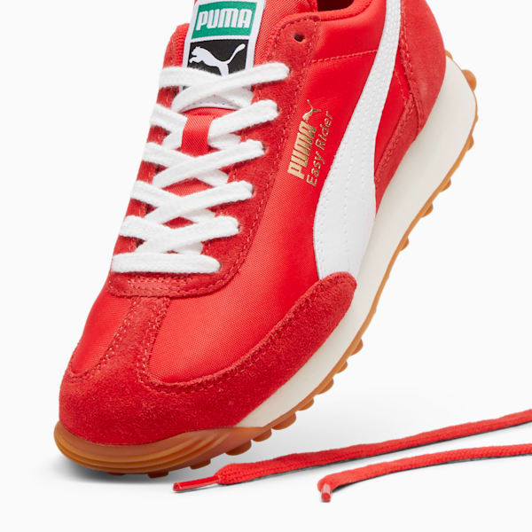 Easy Rider Vintage Big Kids' Sneakers, PUMA Red-PUMA White, extralarge