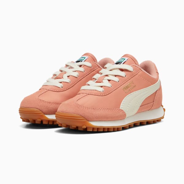 Tenis infantiles Easy Rider Vintage, Deeva Peach-Alpine Snow-PUMA Gold, extralarge