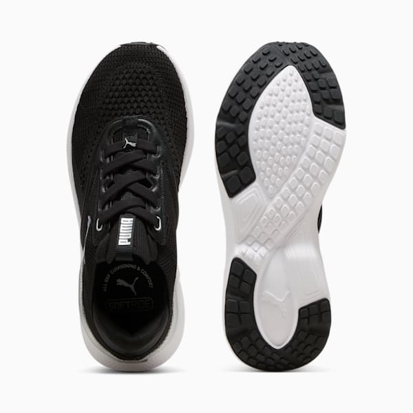 Chaussures de course à pied SOFTRIDE Mayve Enfant et adolescent, PUMA Black-PUMA White, extralarge