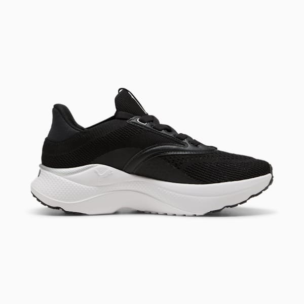 Chaussures de course à pied SOFTRIDE Mayve Enfant et adolescent, PUMA Black-PUMA White, extralarge