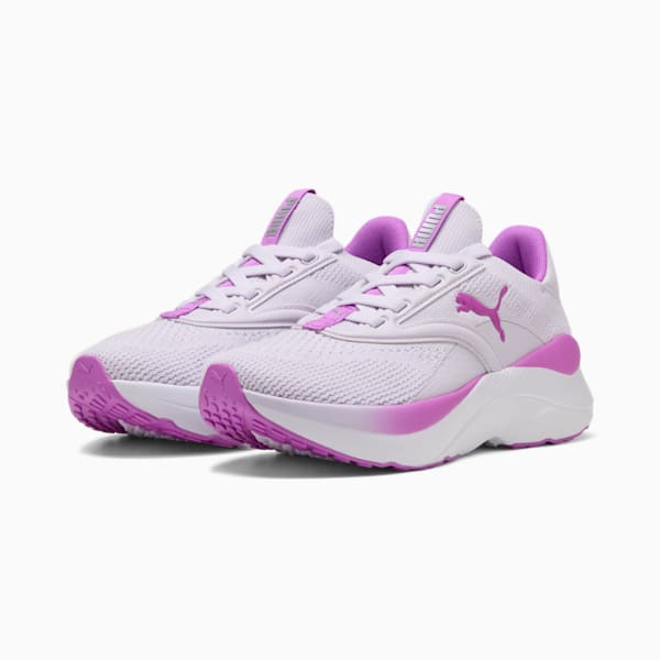 SOFTRIDE Mayve Big Kids' Running Shoes, Lilac Frost-Pure Magenta-PUMA Silver, extralarge
