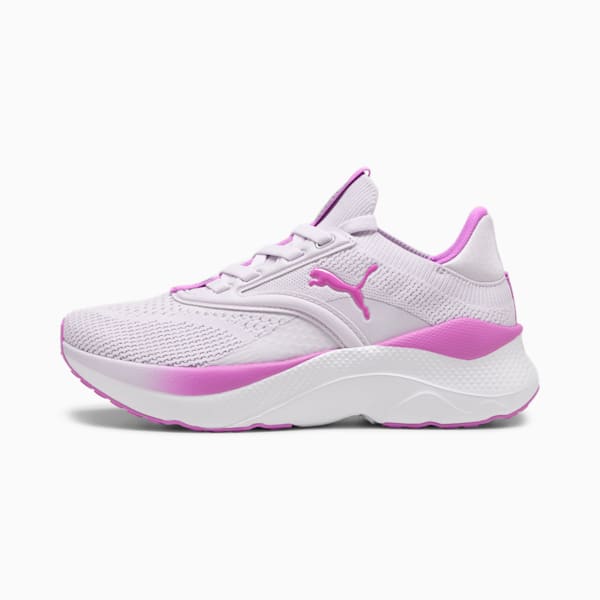 Zapatillas de correr SOFTRIDE Mayve para niños grandes, Lilac Frost-Pure Magenta-PUMA Silver, extralarge